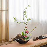 YiShuHua Art Flower Pot, Ceramica flowerplate Fiore Ware Zen Cinese Giapponese Floreale Vaso Quadrato Flowerpot Flowerpot, Flowerpot a Forma di ...