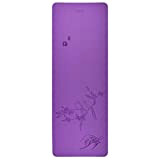 Yoga Mat Premium Stampa Reversible Extra Thick Exercise & Fitness Mat per Tutti I Tipi di Esercizi di Yoga, Pilates ...