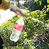 Yolluu - Spruzzatore manuale ad alta pressione, per giardino, con beccuccio regolabile, per bottiglie di bevande, spruzzatore manuale a pompa ...