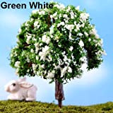 ZAW Palma Miniature Sakura Plum Willow Tree Piante Impianti Accessori da Giardino Fairy Bambola Ornamento Piante Finte (Color : Green ...