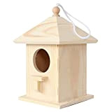 ZCWYP Casa per Uccelli del Nido di nidificazione in Legno Casa degli Uccelli Piccolo Uccelli Selvatici Blue Tit Robin Sparrow ...