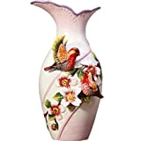 ZHJING Flower Bottle Ceramic High Vase Creative Jug Lovers Decorazione Ornamenti for Uccelli Red Bird Home Furnishings (Color : Ceramic, ...