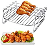 Zunate Griglia per Barbecue - Graticola Acciaio, Antiaderente Rib Rack-BBQ Accessori